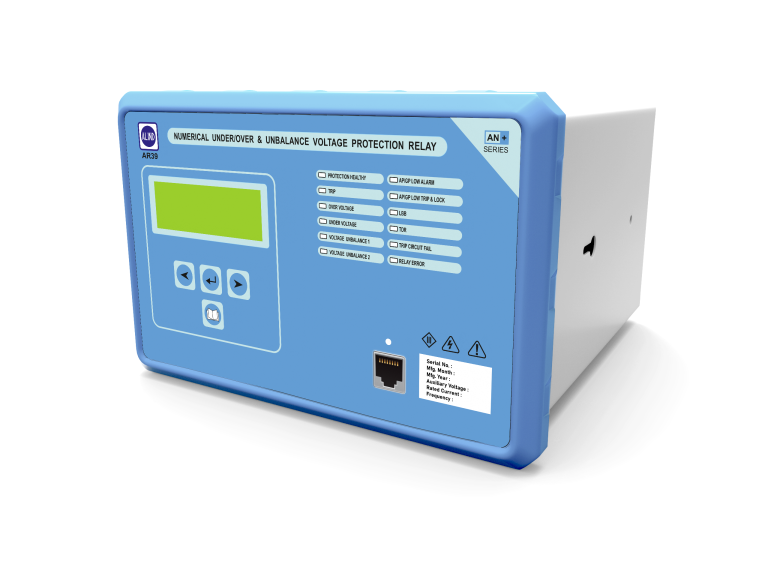 NUMERICAL UNDER AND OVER VOLTAGE PROTECTION RELAY (AR39) – ALIND RELAYS ...